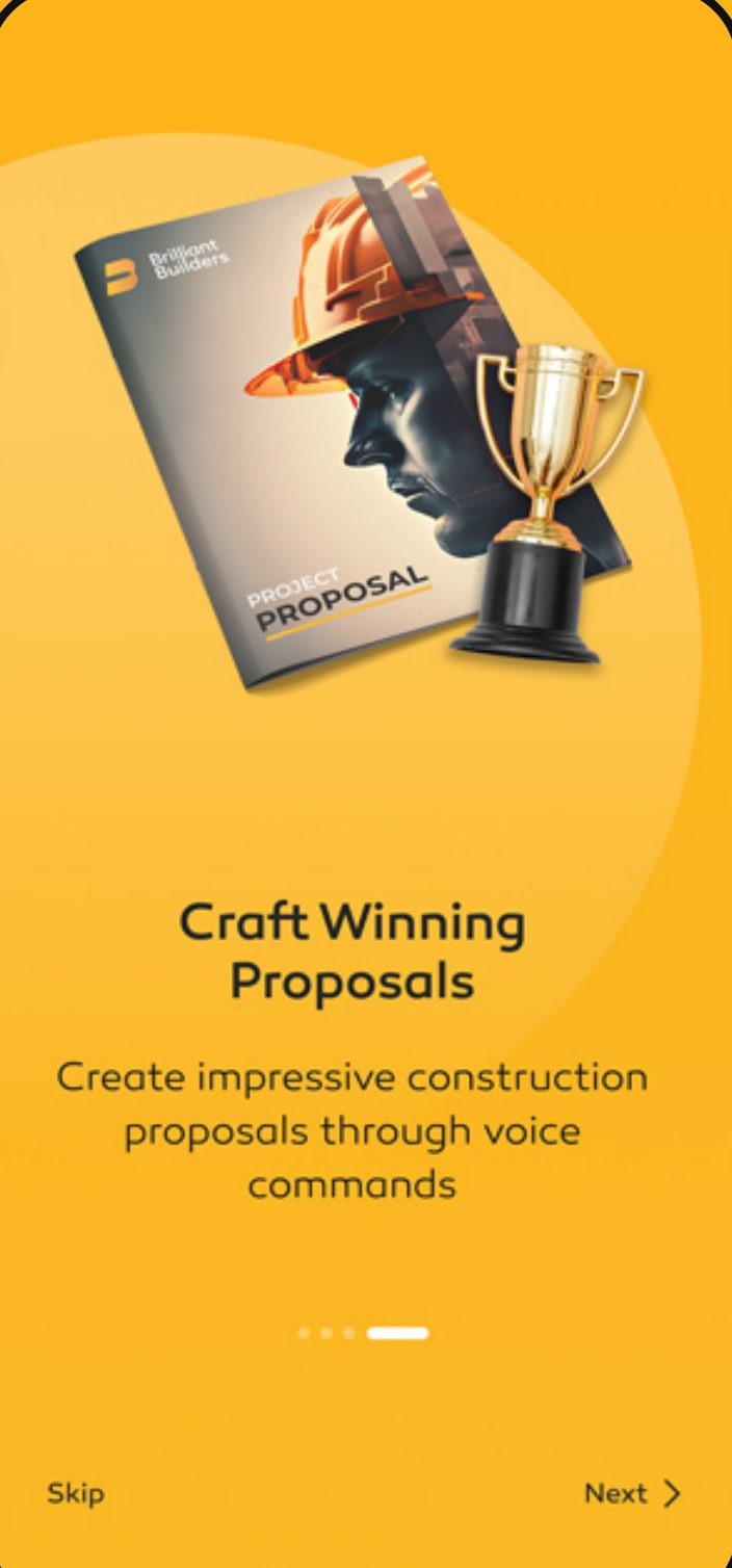 Craft Winning Proposals screen